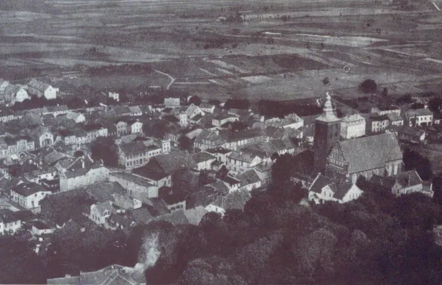 Rosenberg/ Susz- Luftbild der Stadt (Westpreußen) 1928