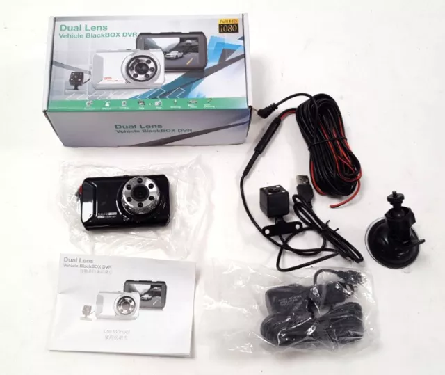 Dual Objektiv Fahrzeug BlackBOX DVR Full HD 1080p Kamera Auto Zubehör #676