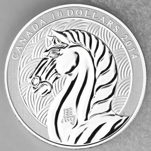 2014 Year of the Horse 1/2 oz. Fine Silver $10 Specimen Coin - LIMITED MINTAGE 2