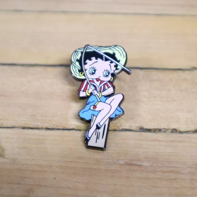 Vintage Betty Boop Fishing Collectible Pin