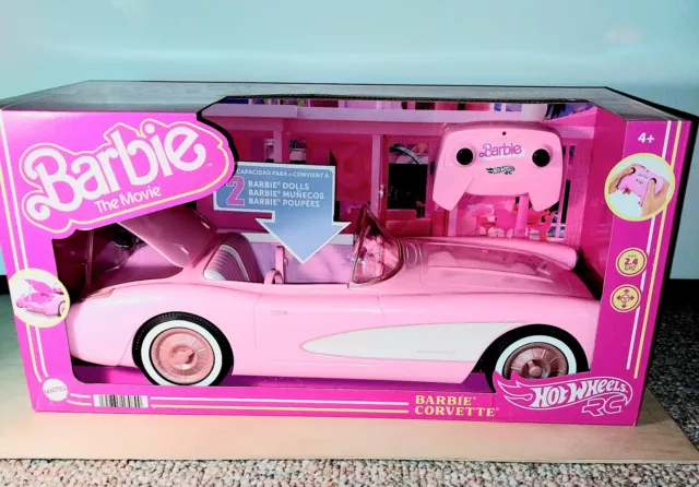 Carro Hot Wheels RC Corvette Rosa com Controle Remoto do Filme Barbie: The  Movie « Blog de Brinquedo