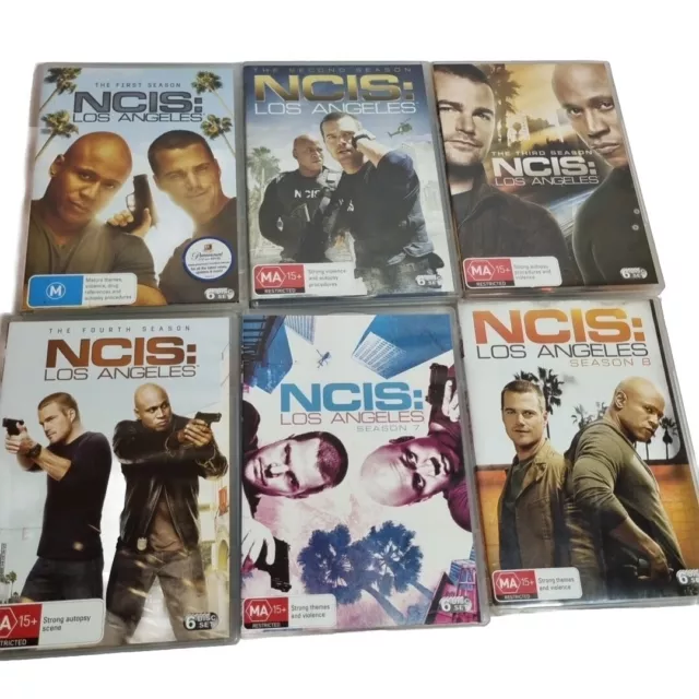 NCIS LA Season 1, 2,3,4,7 And Season 8  36 Discs Dvd Region 4 GC