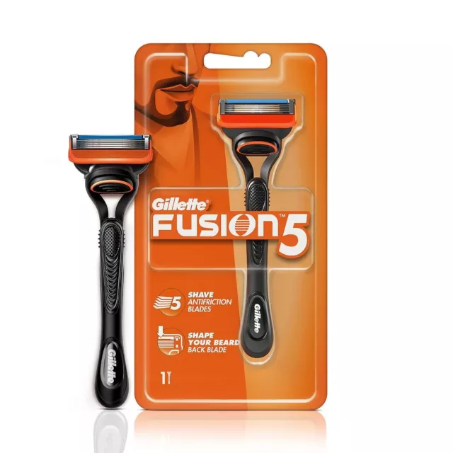 1 maquinilla de afeitar manual Gillette Fusion para hombre con hoja trasera...