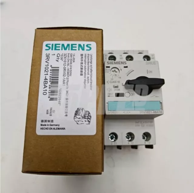 New in box Siemens 3RV1021-4BA10 Motor protection switch One year warranty 1PC