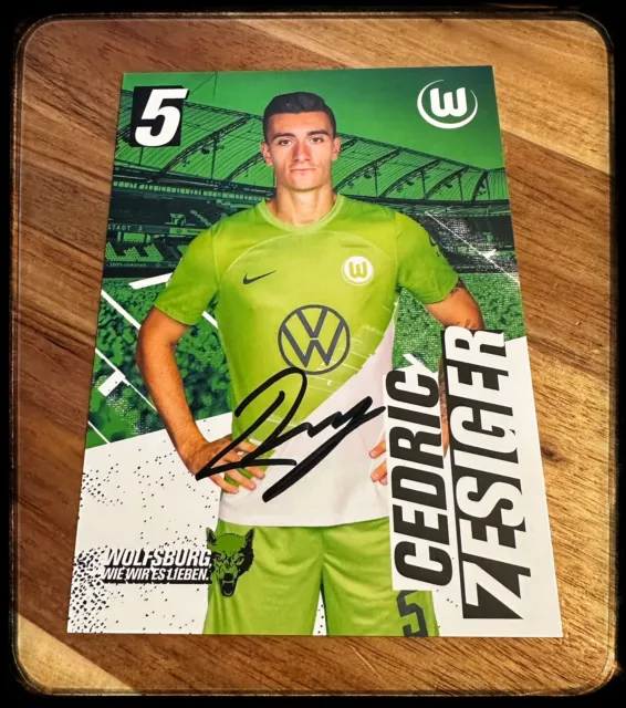 NEU * Autogrammkarte von Cedric Zesiger * VfL Wolfsburg * 23/24 * NEUZUGANG