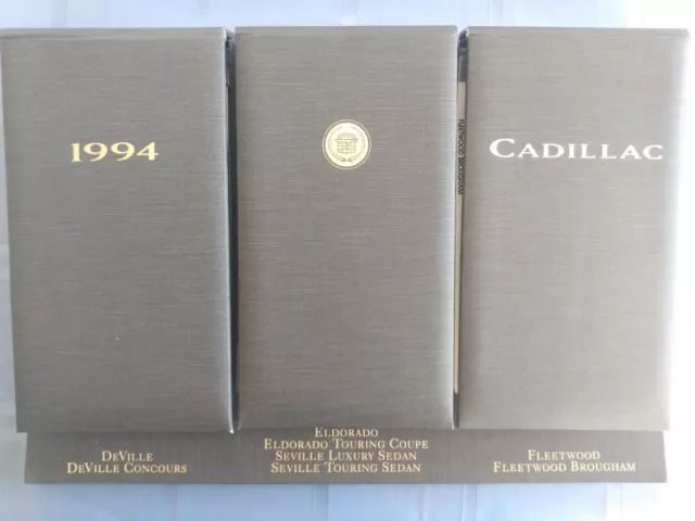 1994 Cadillac Dealer Showroom Album Color Upholstery Deville Eldorado Fleetwood