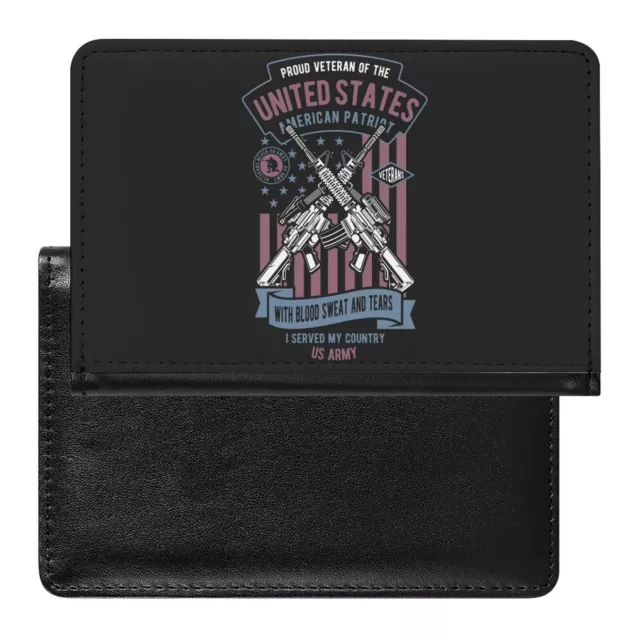 WITH BLOOD SWEAT AND TEARS I SERVED MY COUNTRY US ARMY Veteran Gift Leather