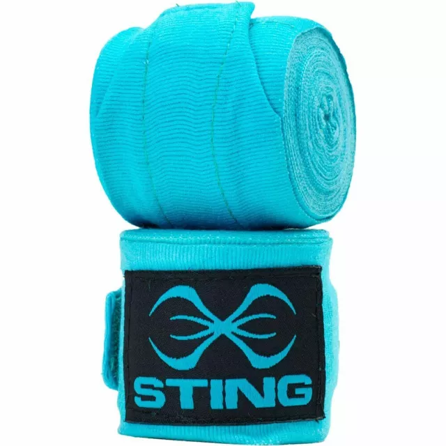 NEW Sting Teal Blue 4.5M Boxing MMA Hand Wraps