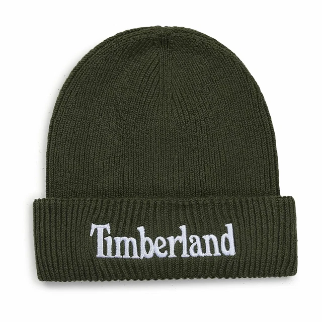 TIMBERLAND Cappello cuffia bambino maglia di cotone verde militare 48=12-24 mesi