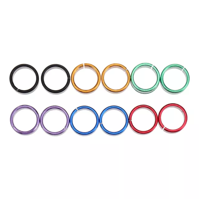 12pcs Homing Pigeon Aluminum Color Rings - 2 Per Color-LR