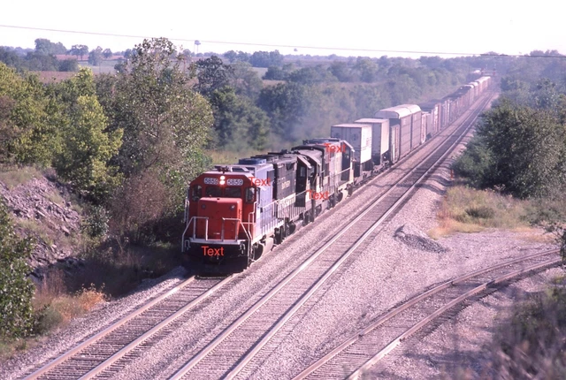 Original Kodachrome Norfolk Southern Action Gp38-2 # 5859 S.j. Tower, Ky   1984