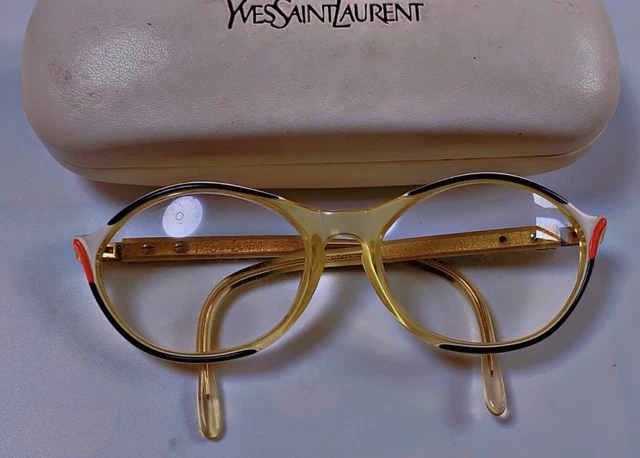 Monture De Lunettes Vintage Avant Garde - Modèle LILY Années 70/80 - Couleur Marron Transparent