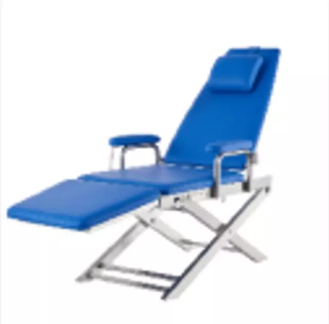 Dental Portable Mobile Chair Folding Chair Blue color