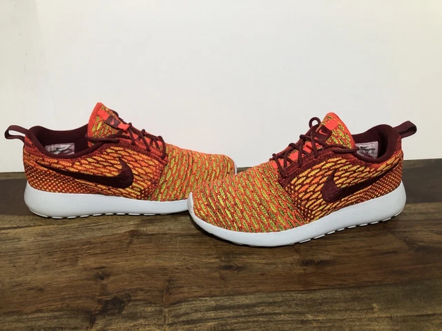WOMENS NIKE FLYKNIT Roshe One Flyknit Team Red Crimson Trainers Size UK 5.5 12.99 PicClick UK