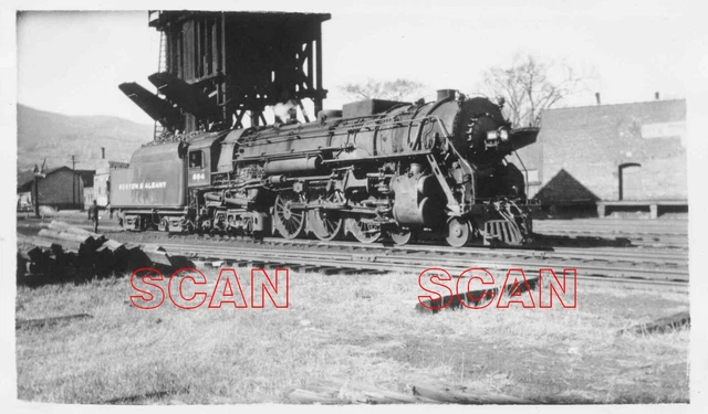 1C762 RP 1940s BOSTON & ALBANY RAILROAD 4-6-4 LOCO #604
