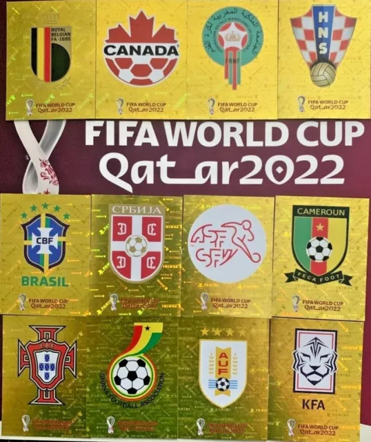 Panini Qatar 2022 Fifa World Cup Sticker Collection - Group F  Group G  Group H