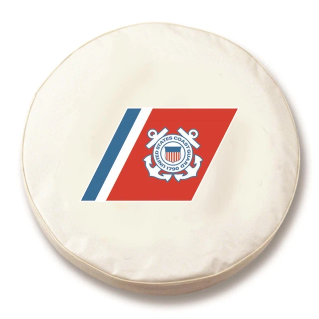 Holland Bar Stool Tire Cover With White Vinyl Finish TCCCstGrdWT