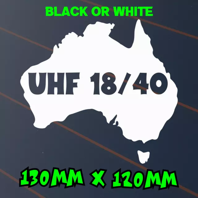 UHF 18/40 Sticker Australia Car Decal Caravan Boat Radio Antenna For Jayco Vinyl
