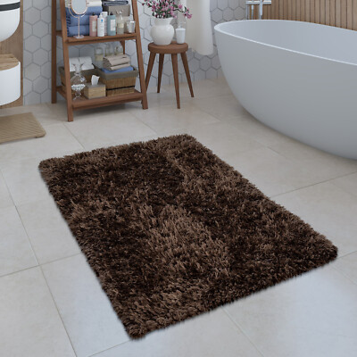 Tappeto Bagno Moderno Monocolore Microfibra Soffice Confortevole Grigio Dimensione:40x55 cm 