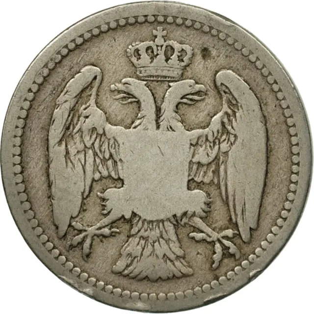 [#548095] Münze, Serbien, Milan I, 10 Para, 1883, S+, Copper-nickel, KM:19