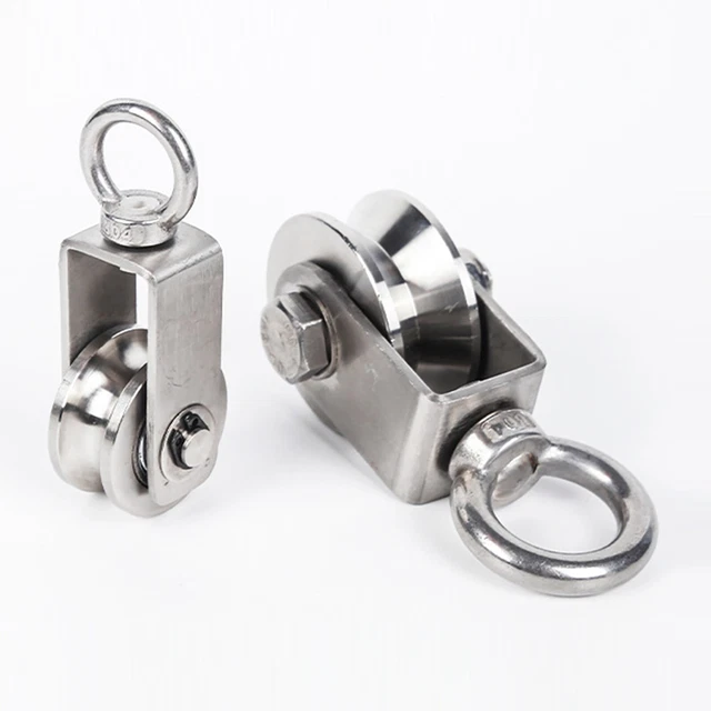Bague de levage 1-7 mm 2 pièces 280 kg 304 câble de roulement à billes 360°