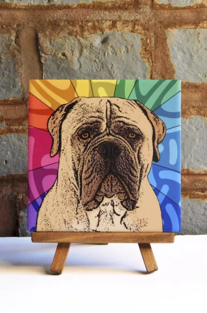 Mastiff Ceramic Coaster Tile