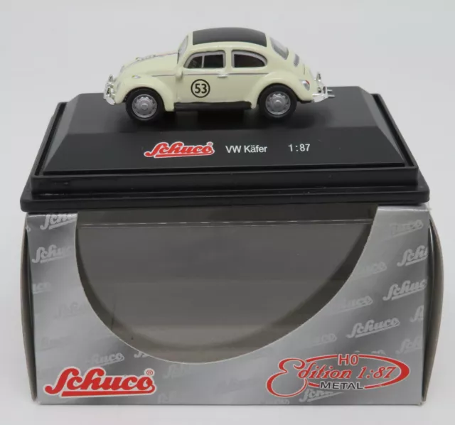 Metal Die Cast Schuco Ho 1/87 Vw Volkswagen Käfer Cox #53 Coccinelle Choupette