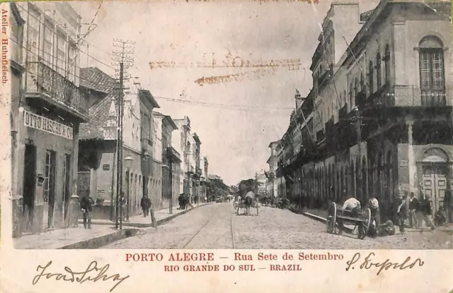 ac1553 - BRAZIL - VINTAGE POSTCARD  - Porto Alegre - 1901