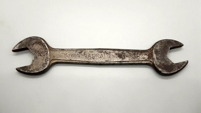 Vintage BARCALO 25/32" x 7/8"Double Open End Wrench - USA - 8 1/2" Long -(T1)