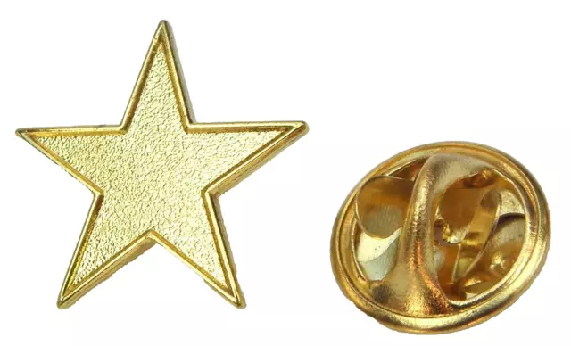 Color Oro Stella Spilla Badge a Cinque Punte Pentagramma Spilla