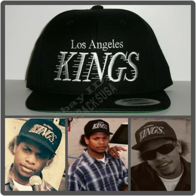LOS ANGELES KINGS NHL VINTAGE SNAPBACK 2-TONE RETRO CAP HAT NEW! BLACK/LT  GRY