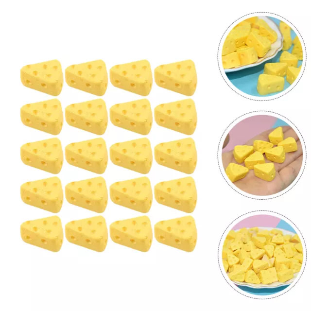 50 Pcs Faux Modèles De Fromage Gâteaux Artificiel Simulation Enfant Décorer