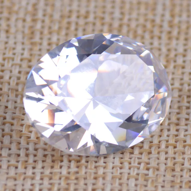 1x56.66ct VVS Weiß Saphir 18X25mm Ovaler Schnitt Geschnitten AAAA Lose Edelstein