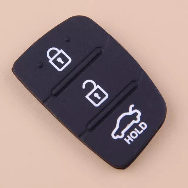 4X Rubber Flip Remote Key Shell Button Pad Replacement pour Hyundai Tucson 2012+