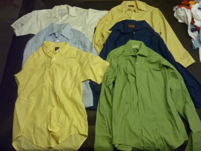 Vintage Van Heusen Button Shirt Lot Short/Long Sleeve w/Collar 1980s/90s Retro