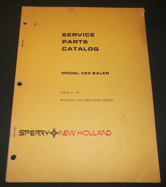 NEUF HOLLAND 640 - 658 & 5850 - 5980 Rond Baler - Service / Réparation Manuel EUR 13,79 - FR