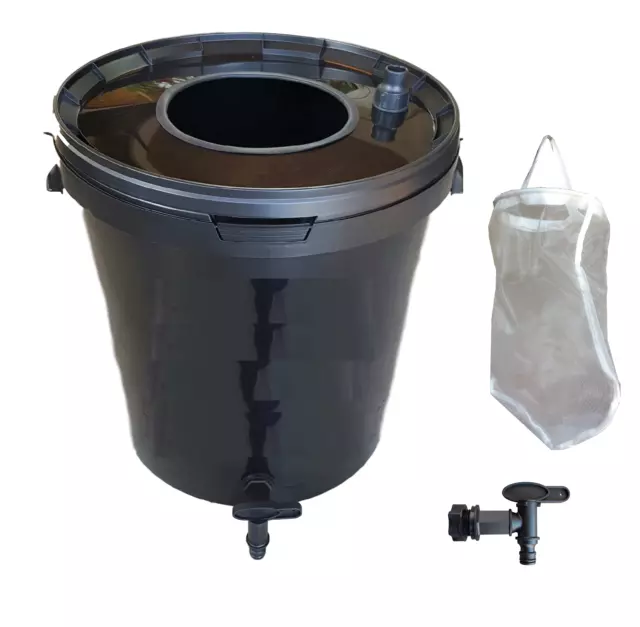 Fermenteur Kit complet 20L noir : filtre, robinet concentrés extraits purins