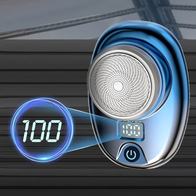 Mini afeitadora inalámbrica con afeitadoras de bolsillo LED afeitadora eléctrica carga USB