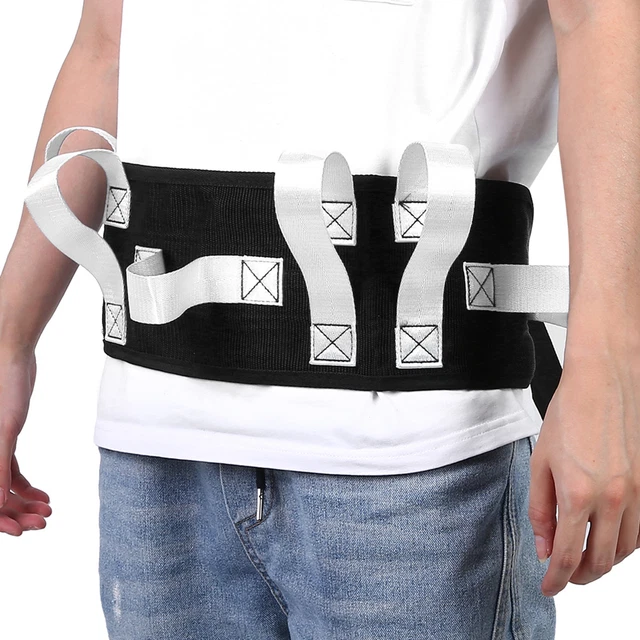 (White)Elderly Nursing Belt Elderly Waist Traction Belt Patient Lifting