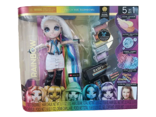 MGA Entertainment Rainbow High 5-in-1 Estudio Peluquería Con Muñeca de Moda