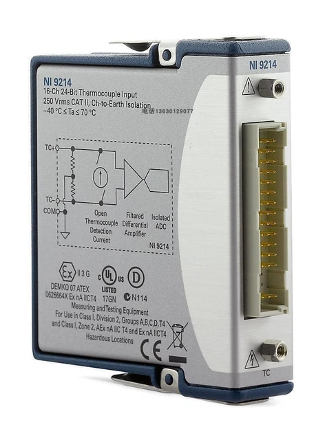 MÓDULO DE ENTRADA de termopar National Instruments NI-9214 con NI TB ...