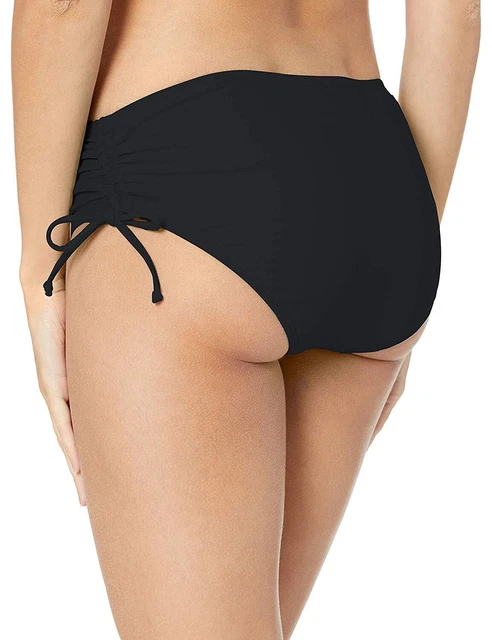 Women's Side Tie Bikini Swim Bottom Swimsuit, Black,, Black, Size Large 0w9V