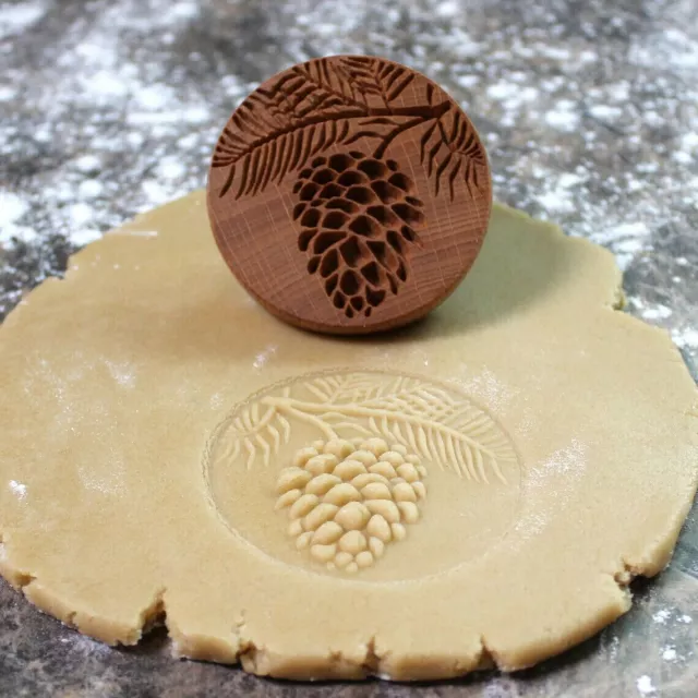 Cookie Stamps for Baking Wooden Cookie Embossing Stamp Mold