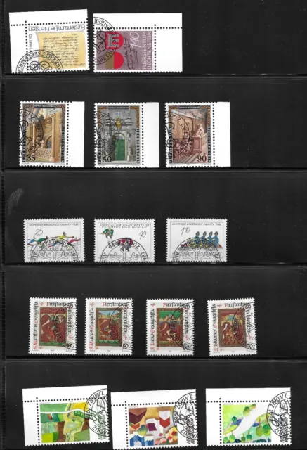 Briefmarken, Liechtenstein, Los gestempelt aus verschiedenen Jahrgängen