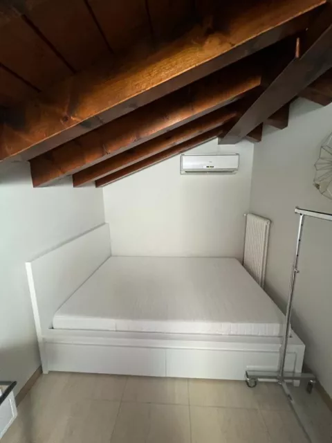 ASKVOLL struttura letto, bianco/Lönset, 160x200 cm - IKEA Italia