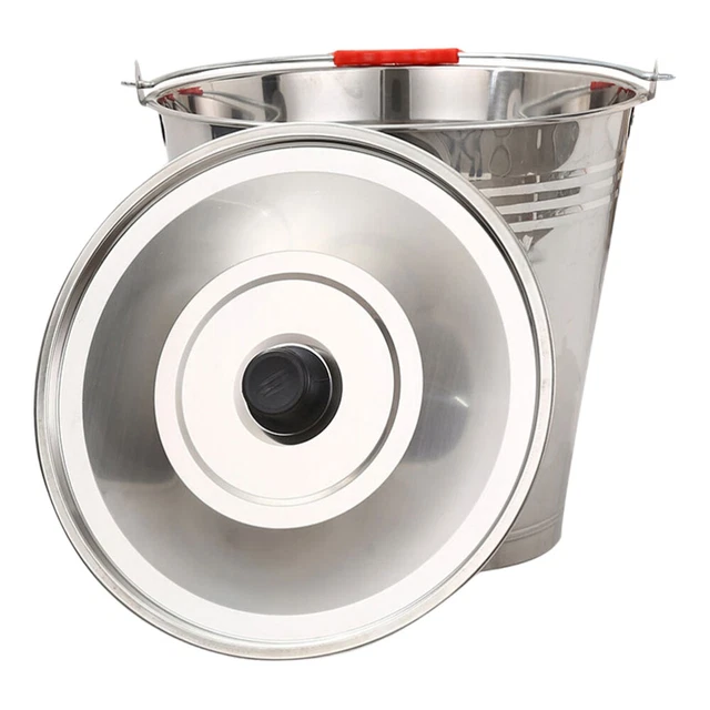 SEAU AVEC COUVERCLE Inox Acier Email En R cipient Lait Portable EUR seau-avec-couvercle-inox-acier-email-en-r-cipient-lait-portable-eur