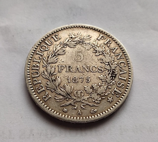 5 francs argent hercule 1875A
