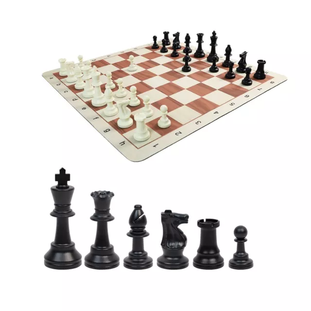 Tournament Standard Triple Weighted Chess Set + 51x51cm Board & Carry Bag