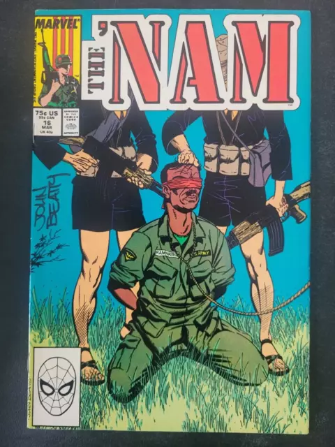 THE 'NAM #16 (1989) MARVEL COMICS WAR! SIGNED / AUTOGRAPHED by JOHN BEATTY