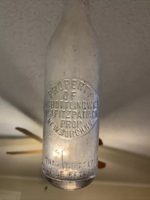Straight Sided OC Bottling WKS P.J. Fitzpatrick Prop. Soda Bottle Newburgh, NV